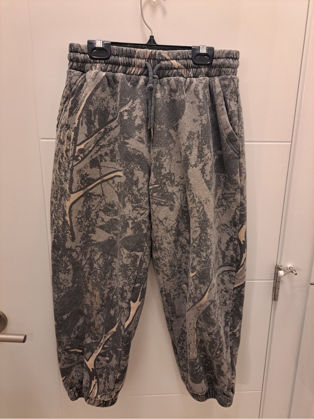 Rhyme Camouflage Pattern Ankle-Length Jogger Pants Size Small